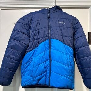 Boys kids size 8 reversible winter Eddie Bauer coat